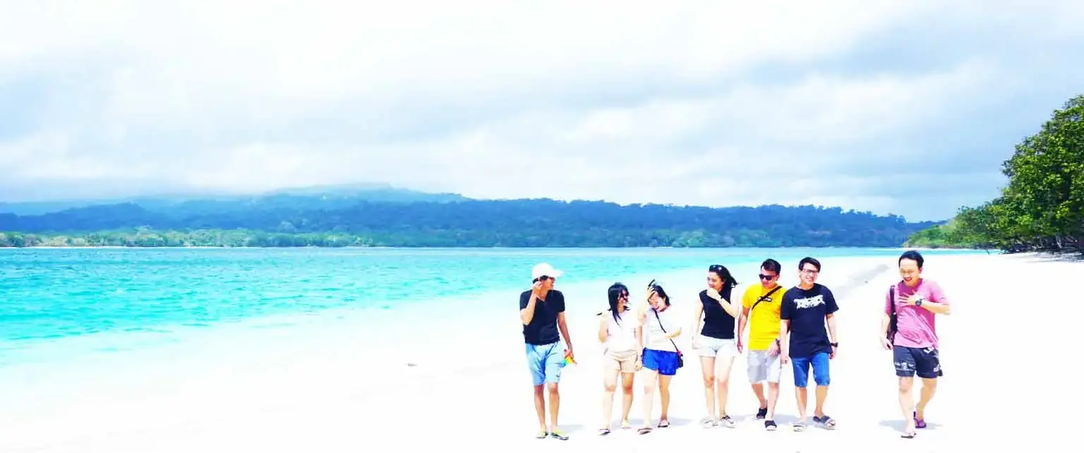 Image Ujung Kulon National Park white sand beach at ujung kulon national park